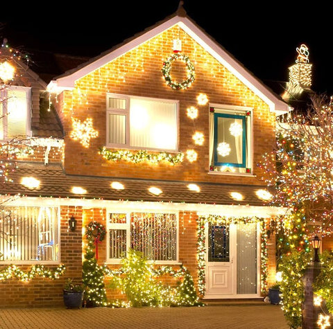 10m 400 LED Icicle Christmas Lights – Warm White Outdoor Fairy String Lights with 8 Modes, Timer & Connectable Design for Roofs, Gutters, Gardens & Parties - Turn Your Home Into a Cosy Christmas Welcome