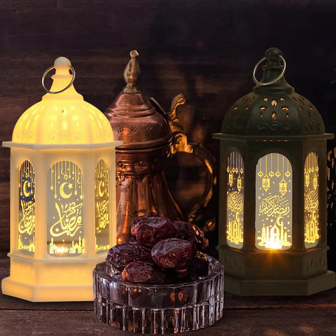 Mini Ramadan LED Candle Lantern – Moroccan Style Eid Hanging & Table Decor for Indoor and Outdoor Use