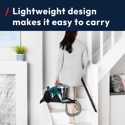 Powerful 850W Cyclonic Bagless Cylinder Vacuum Cleaner with Long Reach Hose, H13 HEPA Filter & 2L Capacity – HP310HM