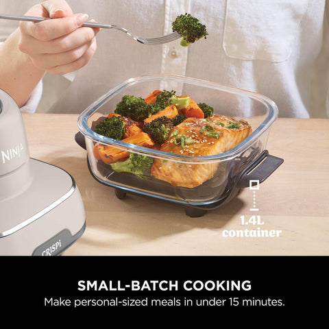 CRISPi 3.8L Portable Air Fryer 4-in-1 | Air Fry, Roast, Keep Warm & Recrisp | Compact Space-Saving Design | 1700W | Stone