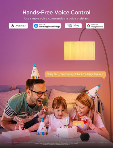 RGBWW Smart B22 WiFi Light Bulbs 9W 800LM 4 Pack