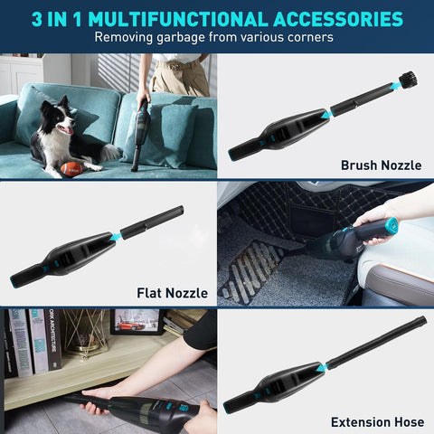 Cordless Handheld Vacuum Cleaner 9500PA – Lightweight & Rechargeable