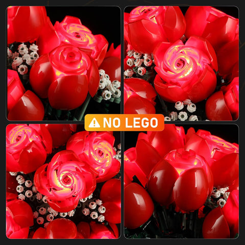 LIGHTAILING Light for Lego- 10328 Bouquet of Roses - Led Lighting Kit Compatible with Lego Building Blocks Model - NOT Included The Model Set