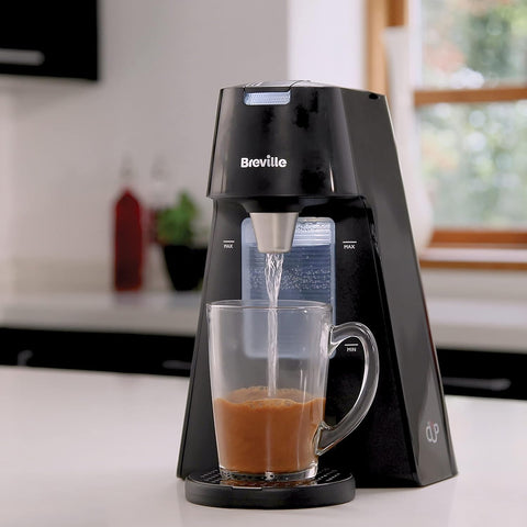 HotCup 1.7L Instant Hot Water Dispenser – 3KW Fast Boil | Pre-Set Cup Fill & Stop Button | Energy Efficient – Gloss Black