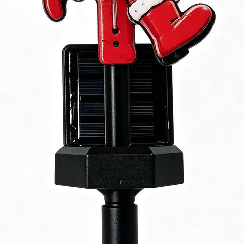 Solar Stake Lights Outdoor Christmas Santa Design Decorative Lighting