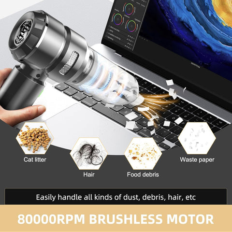 Handheld Vacuum Cleaner 22000Pa Brushless 4-in-1 Cordless (Dark Grey)