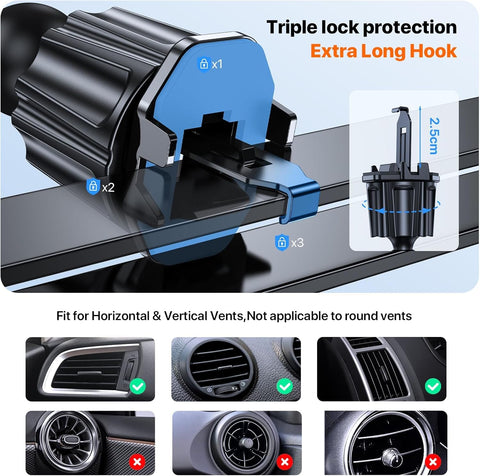 Miracase Car Phone Holder with 360° Rotation Air Vent Mount