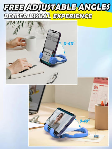 Blue Thumbs Up Phone Stand – 360° Adjustable Lazy Desktop Holder