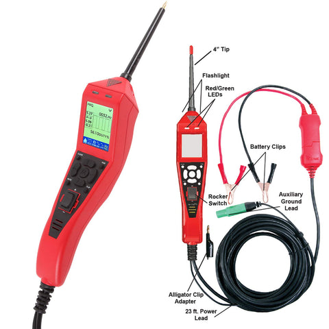 Power Probe The Maestro Automotive Circuit Tester 12–24V Colour LCD Multimeter with Trace Mode, Power & Ground Activation, Data Logging & App Support – Professional Car Electrical Diagnostic Tool UK