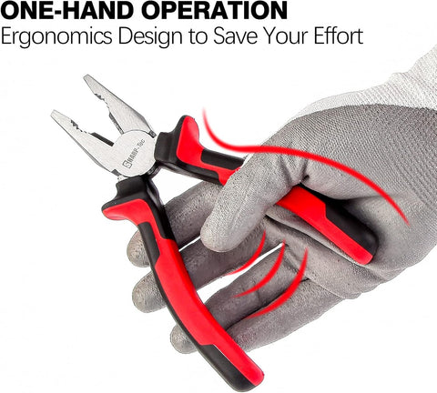 Sharp-tec 180mm Combination Pliers – Wire Cutting & Crimping
