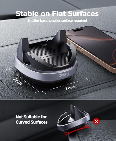Beeasy Car Phone Holder Dashboard 360° Rotatable Non-Slip Mount