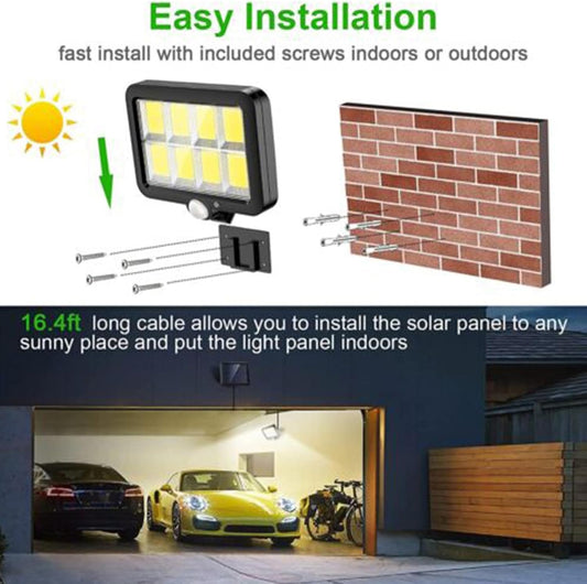 Ultra bright solar garden wall light


