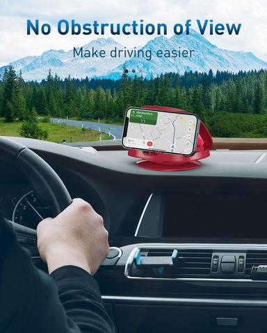 JOYEKY Dashboard Car Phone Holder 360° Rotatable Mount Red