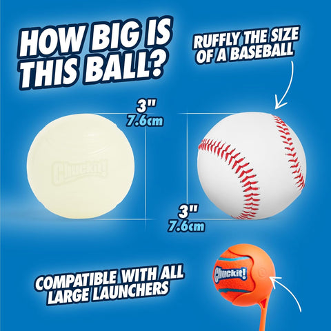 Chuckit! Glow in the Dark Dog Ball - Large