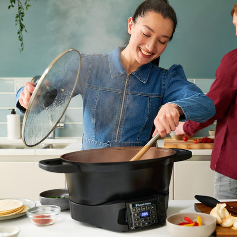 Good-to-Go 6.5L Electric Multicooker – 8 Functions: Sear, Slow Cook, Steam, Boil, Roast & Keep Warm, 750W, Dishwasher Safe