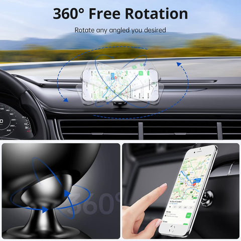 Syncwire Black 360° Magnetic Car Phone Holder Mount for Dashboard