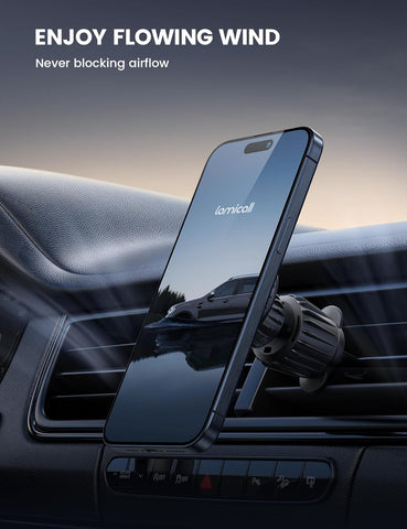 Lamicall Magnetic Car Phone Holder Vent – 360° Rotating Mount