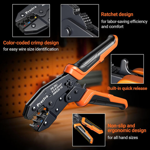 Preciva Professional Crimping Tool Set 600 Piece