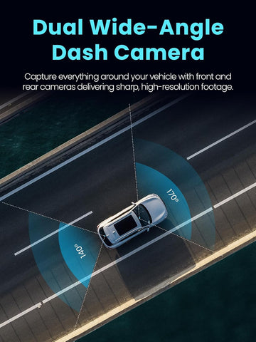 Alltotive 1080P Dual Dash Cam Front and Rear with 32GB SD Card