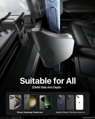 Andobil 3-in-1 Car Phone Holder Military-Grade Strong Suction