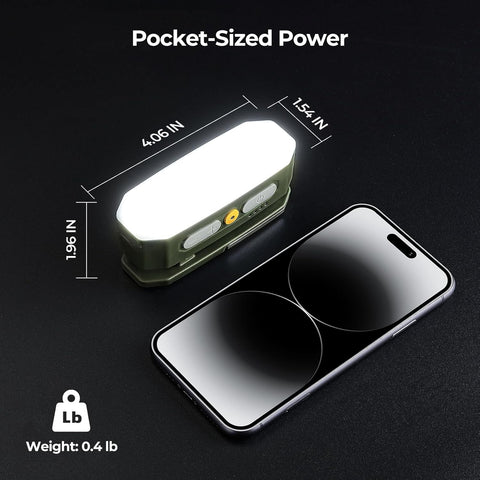 Rechargeable Camping Lantern 3200mAh – Motion Sensor Light, 380LM, 5 Brightness Levels, IP65 Waterproof, USB-C, SOS Mode