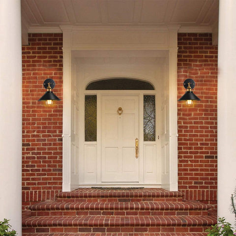 Vintage Wall Sconce Black Antique 240 Degree Adjustable Industrial Wall Light for Restaurants Galleries Aisle Kitchen Room Doorway 2 Pack