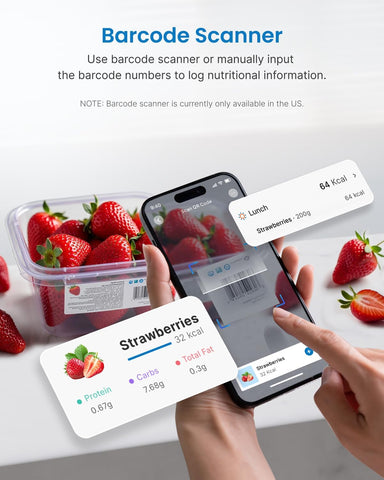 Smart Kitchen Scales with App & Nutrition Calculator – 5kg Food Scale for Baking, Weight Loss, Calorie Counting & Accuracy