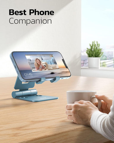 Nulaxy Foldable Phone Stand – Adjustable Desk Cradle Holder