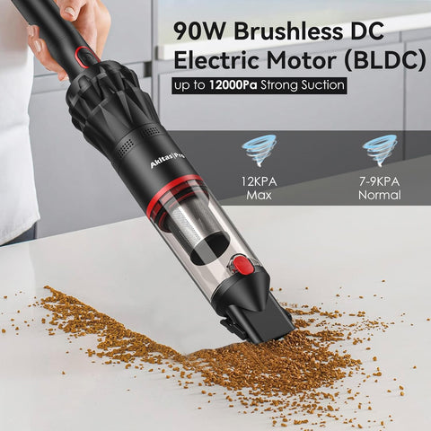 Akitas Pro H2 Red Handheld Vacuum – Ultra-Light 0.5kg, 26min Runtime, Dual-Mode