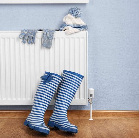 Smart Heating Thermostatic Radiator Valve (TRV) with Smartphone Compatibility, White