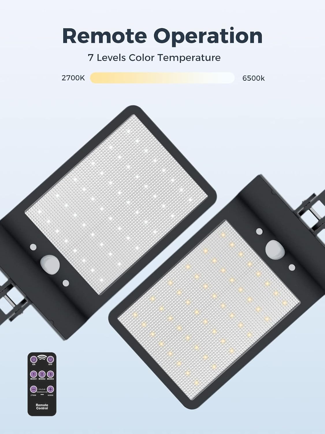 COLBOR SL48 Outdoor Solar Light with Motion Sensor Remote Control (1PC)
