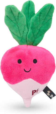 Plush Radish Dog Toy with Squeaker
