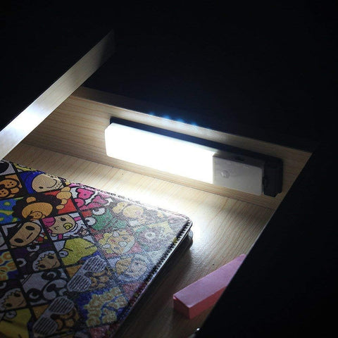 Rechargeable 18 LED Motion Sensor Night Light – Magnetic Strip, Long Battery Life – Ideal for Closet, Cabinet, Stairs, Pantry & More