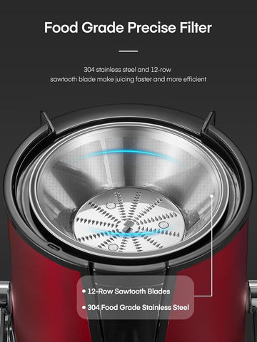 Centrifugal Juicer Extractor 900W 3 Speed Wide Chute Easy Clean