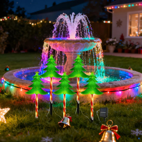 Solar Christmas Lights 5 Piece LED Ambient Lighting