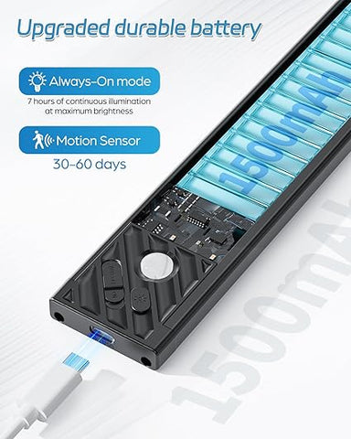 Rechargeable LED Under Cabinet Lights - Motion Sensor Wardrobe Lights