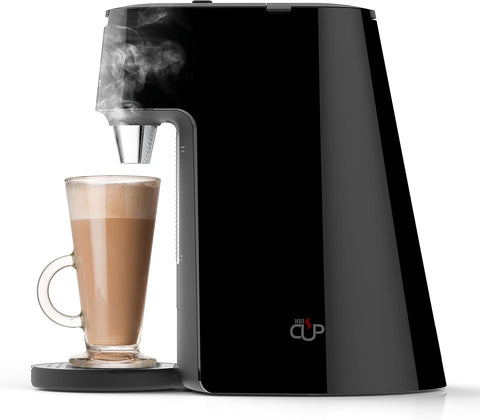 HotCup 1.7L Instant Hot Water Dispenser – 3KW Fast Boil | Pre-Set Cup Fill & Stop Button | Energy Efficient – Gloss Black