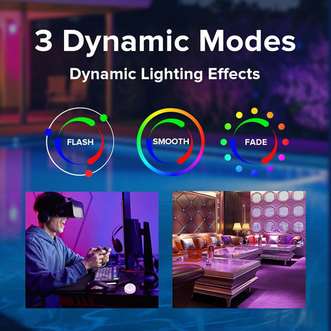 SANSI Submersible LED Pool Lights IP68 Magnetic Remote 20 Colours 4-Pack – Waterproof RGB Underwater Lights for Pools, Hot Tubs, Garden Ponds & Fountains