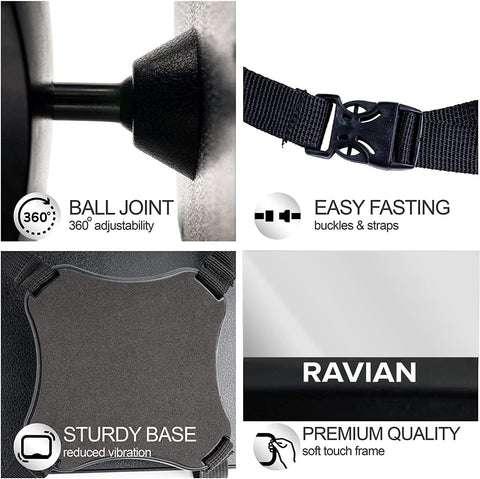 Baby Car Mirror for Back Seat – Shatterproof, Adjustable, Wide Convex View