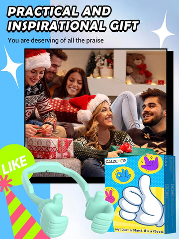 Green Thumbs Up Phone Stand – 360° Rotating Adjustable Lazy Desk Holder