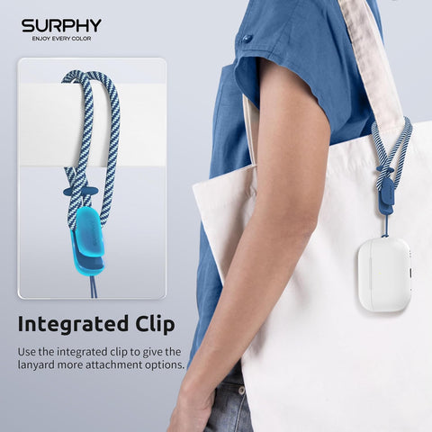 SURPHY Wrist Strap Lanyard for Phone 2 Pack Adjustable Blue Jay & Grey
