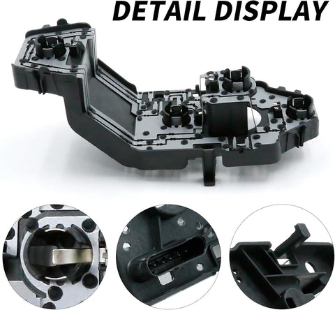 Rear Left or Right Tail Light Bulb Socket Holder with Wire Plug Harness, Replacement for Mini F55 F56 F57 Cooper