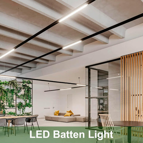 LED Batten Lights 6500K Daylight | IP20 Fluorescent Strip Ceiling Light for Home, Office, Garage & Workshop Lighting