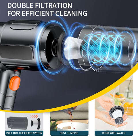 Zunth Handheld Vacuum Cleaner – 50000PA Powerful