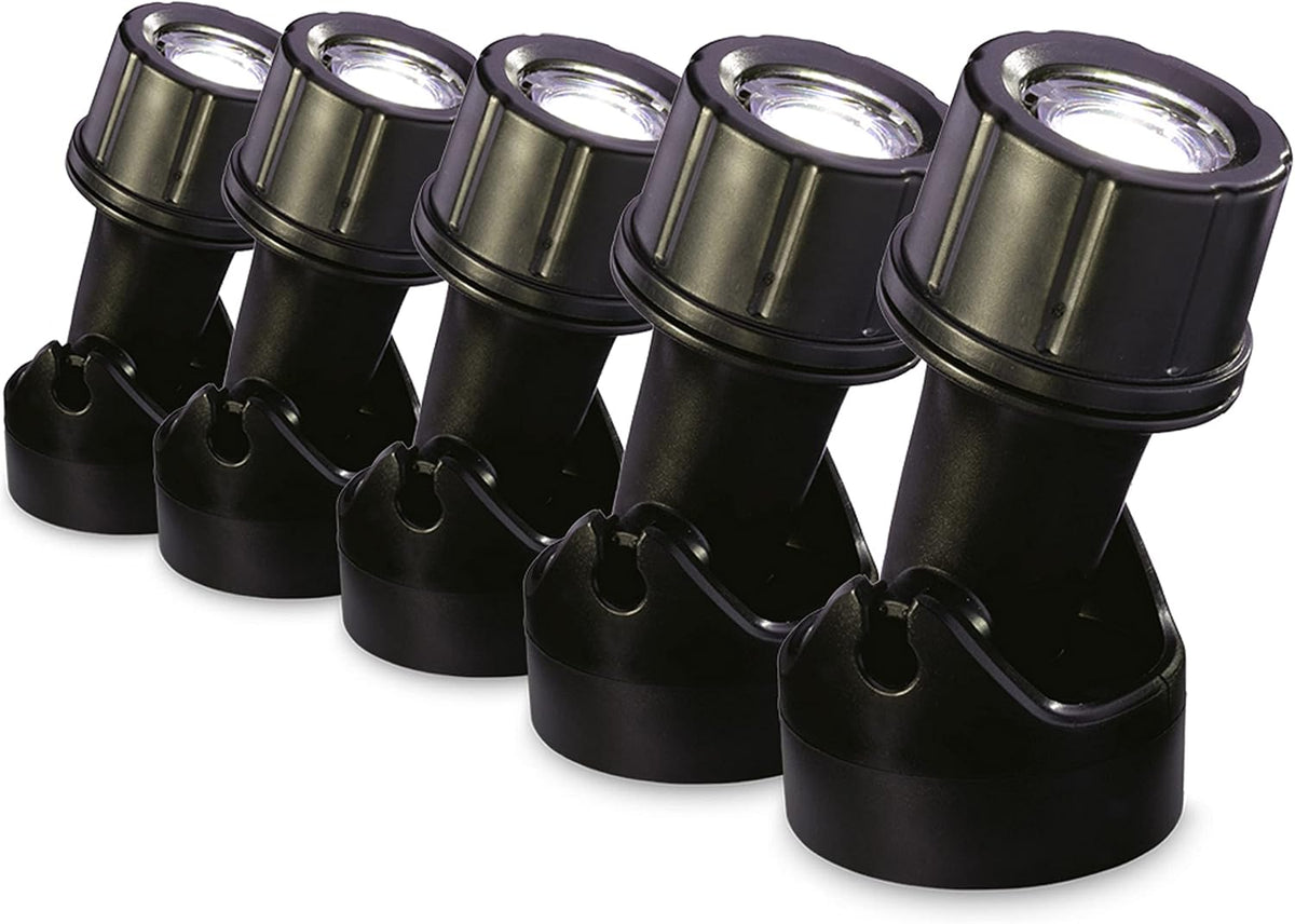 Blagdon Ultra Bright LED Pond and Garden Lights 1W 5 Light Set – Waterproof Submersible Outdoor Lighting with 12V Transformer