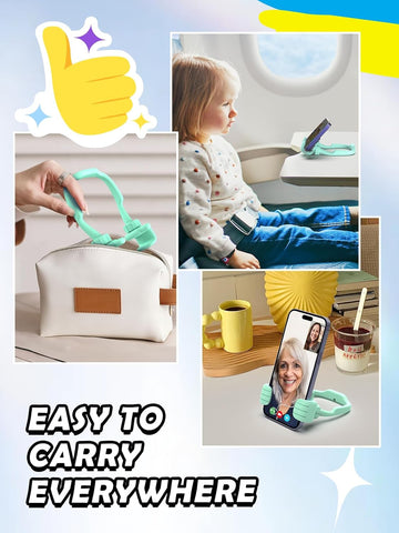 Green Thumbs Up Phone Stand – 360° Rotating Adjustable Lazy Desk Holder