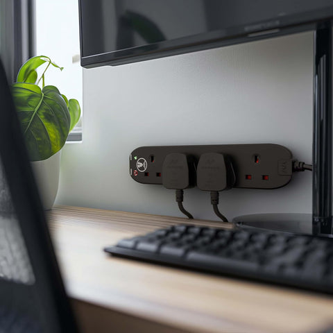 Four Socket Surge Protected Extension Lead 2m 13A