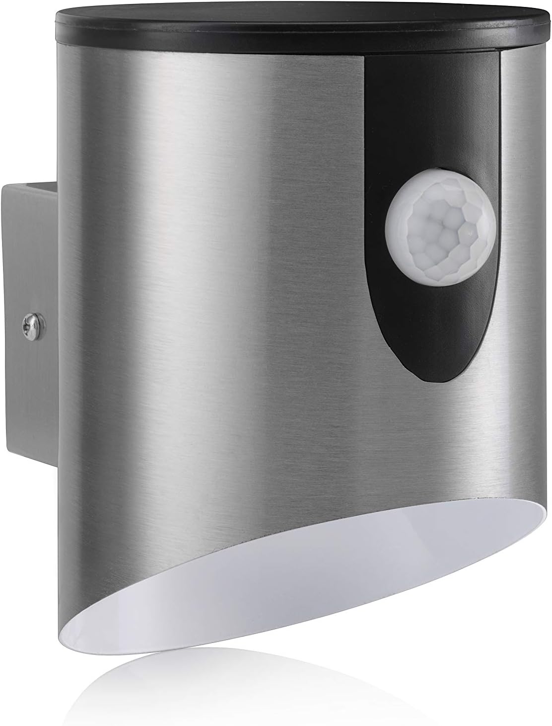 Battery PIR Outdoor Wall Light – Motion Sensor – Silver – Cool White 6000K – IP44 – Wireless
