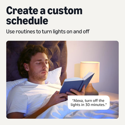 Amazon Basics A60 Smart Filament LED Bulb, Tunable White, 2.4 GHz Wi-Fi, Works with Alexa Only, 1-Pack [Energy Class E]