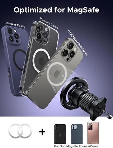 UGREEN 360° Magnetic Car Mount with Air Vent & Dashboard Base